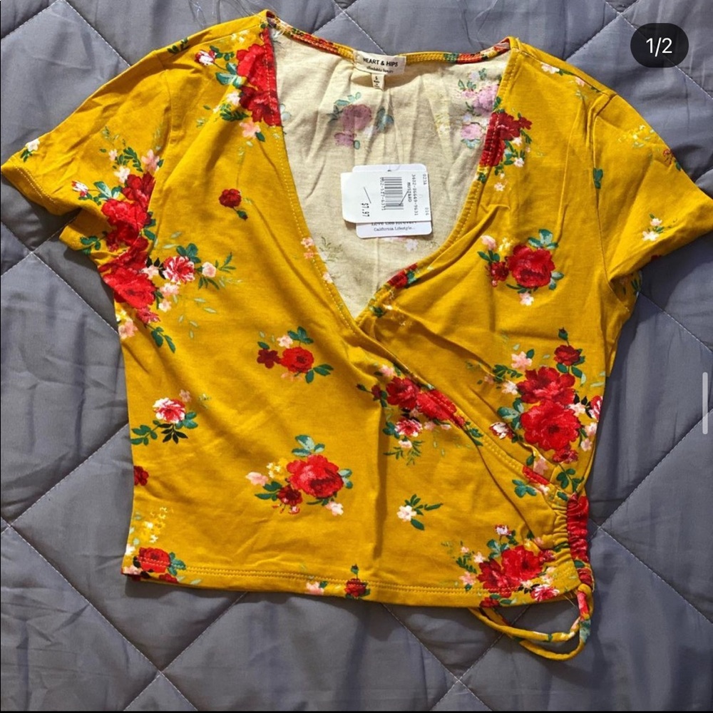 Floral crop top